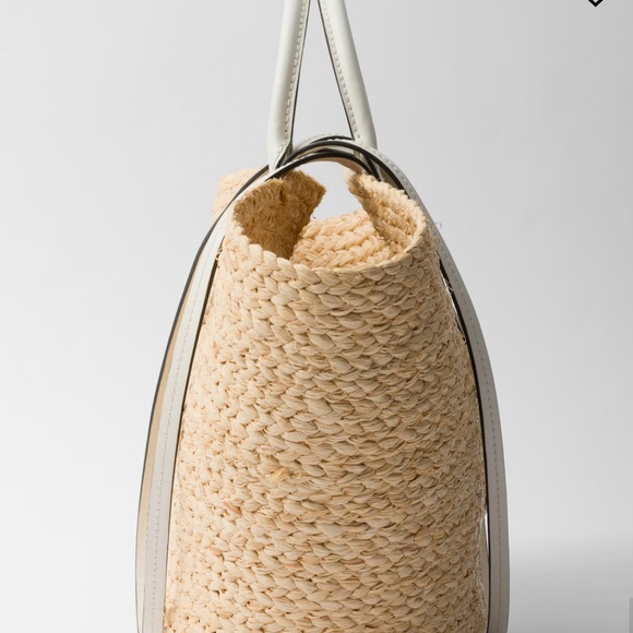 Prada Large raffia and leather shopping bag BRAND NEW!!! - Picture 6 of 6